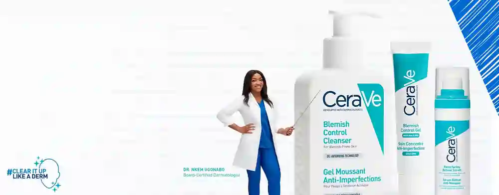 Cerave blemish control cleanser and gel